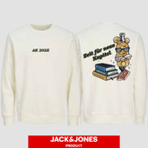 1057 "neue Kapitel" Abschluss Sweatshirt by Jack&Jones beidseitig bedruckt